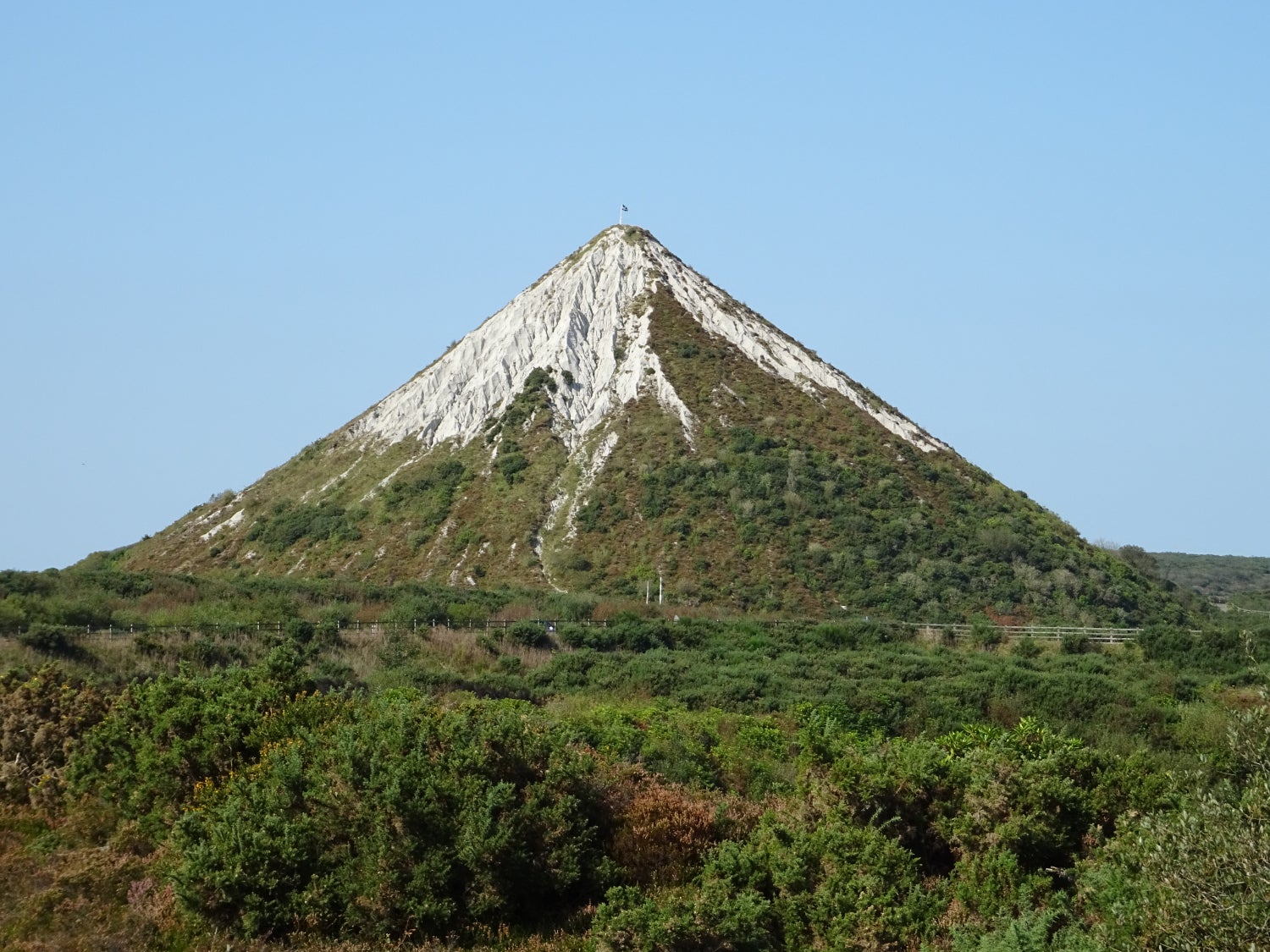 The clay spoil tip in St Austell
